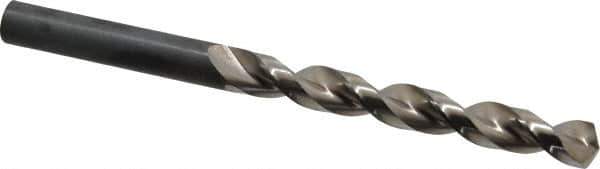 Guhring - 9.2mm 130° High Speed Steel Jobber Drill - Bright Finish, Right Hand Cut, Parabolic Flute, Straight Shank, 4-59/64" OAL, Standard Point - Apex Tool & Supply