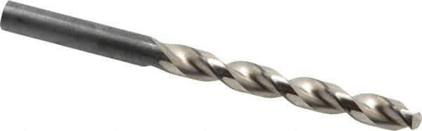 Guhring - 9.7mm 130° High Speed Steel Jobber Drill - Bright Finish, Right Hand Cut, Parabolic Flute, Straight Shank, 5-15/64" OAL, Standard Point - Apex Tool & Supply