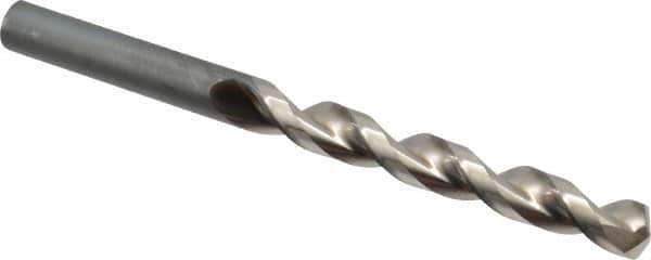 Guhring - 9.75mm 130° High Speed Steel Jobber Drill - Bright Finish, Right Hand Cut, Parabolic Flute, Straight Shank, 5-15/64" OAL, Standard Point - Apex Tool & Supply