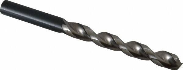 Guhring - 11mm 130° High Speed Steel Jobber Drill - Bright Finish, Right Hand Cut, Parabolic Flute, Straight Shank, 5-19/32" OAL, Standard Point - Apex Tool & Supply