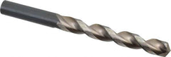 Guhring - 14.5mm 130° High Speed Steel Jobber Drill - Bright Finish, Right Hand Cut, Parabolic Flute, Straight Shank, 6-21/32" OAL, Standard Point - Apex Tool & Supply