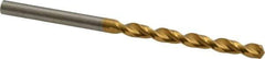 Guhring - #17 130° High Speed Steel Jobber Drill - TiN Finish, Right Hand Cut, Parabolic Flute, Straight Shank, 3-5/32" OAL, Standard Point - Apex Tool & Supply