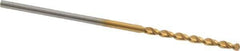 Guhring - #56 130° High Speed Steel Jobber Drill - TiN Finish, Right Hand Cut, Parabolic Flute, Straight Shank, 1-7/16" OAL, Standard Point - Apex Tool & Supply