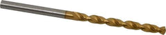 Guhring - #24 130° Cobalt Jobber Drill - TiN Finish, Right Hand Cut, Parabolic Flute, Straight Shank, 2-15/16" OAL, Standard Point - Apex Tool & Supply
