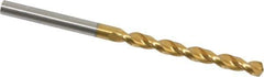 Guhring - 11/64" 130° Cobalt Jobber Drill - TiN Finish, Right Hand Cut, Parabolic Flute, Straight Shank, 3-5/32" OAL, Standard Point - Apex Tool & Supply