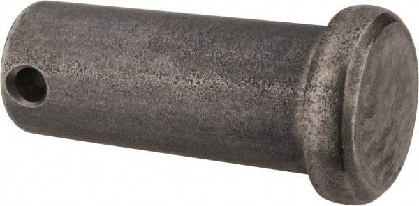Made in USA - 5/8" Pin Diam, 1-1/2" OAL, Standard Clevis Pin - 5/32" Hole, 1-11/32" Usable Length, Uncoated Stainless Steel - Apex Tool & Supply
