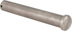 Made in USA - 3/4" Pin Diam, 5" OAL, Standard Clevis Pin - 5/32" Hole, 4-27/32" Usable Length, Uncoated Stainless Steel - Apex Tool & Supply