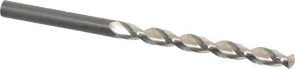 Guhring - #3 130° Cobalt Jobber Drill - Bright Finish, Right Hand Cut, Parabolic Flute, Straight Shank, 3-21/32" OAL, Standard Point - Apex Tool & Supply