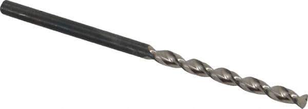 Guhring - #35 130° Cobalt Jobber Drill - Bright Finish, Right Hand Cut, Parabolic Flute, Straight Shank, 2-13/32" OAL, Standard Point - Apex Tool & Supply