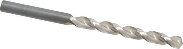 Guhring - Letter K 130° Cobalt Jobber Drill - Bright Finish, Right Hand Cut, Parabolic Flute, Straight Shank, 109mm OAL, Standard Point - Apex Tool & Supply