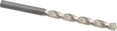 Guhring - Letter K 130° Cobalt Jobber Drill - Bright Finish, Right Hand Cut, Parabolic Flute, Straight Shank, 109mm OAL, Standard Point - Apex Tool & Supply