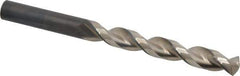 Guhring - 1/2" 130° Cobalt Jobber Drill - Bright Finish, Right Hand Cut, Parabolic Flute, Straight Shank, 5-15/16" OAL, Standard Point - Apex Tool & Supply