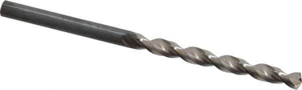 Guhring - 4.4mm 130° Cobalt Jobber Drill - Bright Finish, Right Hand Cut, Parabolic Flute, Straight Shank, 3-5/32" OAL, Standard Point - Apex Tool & Supply