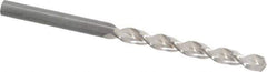 Guhring - 5.1mm 130° Cobalt Jobber Drill - Bright Finish, Right Hand Cut, Parabolic Flute, Straight Shank, 3-3/8" OAL, Standard Point - Apex Tool & Supply