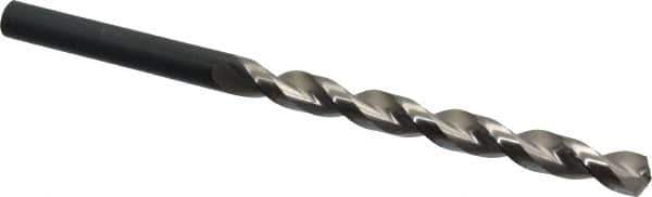 Guhring - 31/64", 130° Point, Parabolic Flute, High Speed Steel Taper Length Drill Bit - Bright Finish, 5-9/32" Flute Length, 8-1/16" OAL, Series 535 - Apex Tool & Supply