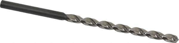 Guhring - Letter J, 130° Point, Parabolic Flute, High Speed Steel Taper Length Drill Bit - Bright Finish, 4-1/32" Flute Length, 6-1/8" OAL, Series 535 - Apex Tool & Supply