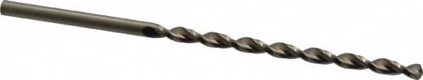 Taper Length Drill Bit: 0.1820″ Dia, 130 ° Bright/Uncoated, RH Cut, Parabolic Flute, Straight Shank, Series 501