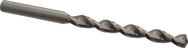 Guhring - 17/32", 130° Point, Parabolic Flute, High Speed Steel Taper Length Drill Bit - Bright Finish, 5-1/2" Flute Length, 8-7/16" OAL, Series 501 - Apex Tool & Supply