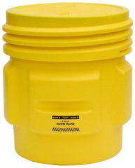 Eagle - 65 Gallon Closure Capacity, Screw On Closure, Yellow Overpack - 30 Gallon Container, Polyethylene, 660 Lb. Capacity, UN 1H2/X300/S Listing - Apex Tool & Supply