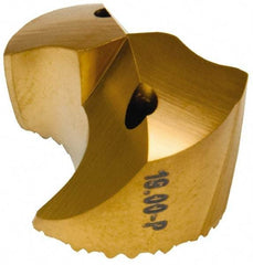 Seco - Series SD100, 19mm Diam 140° Replaceable Drill Tip - Carbide, TiAlN Finish, Through Coolant - Apex Tool & Supply