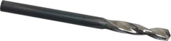 Guhring - #25 130° Parabolic Flute High Speed Steel Screw Machine Drill Bit - Bright Finish, Right Hand Cut, 55/64" Flute Length, 2-11/64" OAL, Standard Point, Straight Shank - Apex Tool & Supply