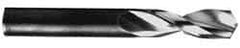 Guhring - #60 130° Parabolic Flute High Speed Steel Screw Machine Drill Bit - Bright Finish, Left Hand Cut, 0.236" Flute Length, 1.024" OAL, Standard Point, Straight Shank - Apex Tool & Supply