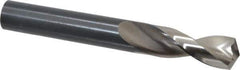 Guhring - 33/64" 130° Parabolic Flute High Speed Steel Screw Machine Drill Bit - Bright Finish, Right Hand Cut, 2" Flute Length, 4-1/32" OAL, Standard Point, Straight Shank - Apex Tool & Supply