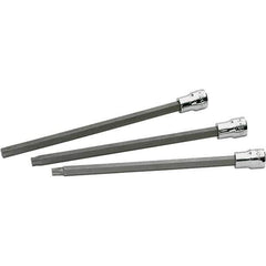SK - 3 Piece 3/8" Drive Torx Bit Socket Set - T30 to T50 Torx - Apex Tool & Supply