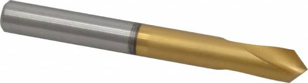 Guhring - 3/8" Body Diam, 90°, 89mm OAL, High Speed Steel Spotting Drill - Apex Tool & Supply