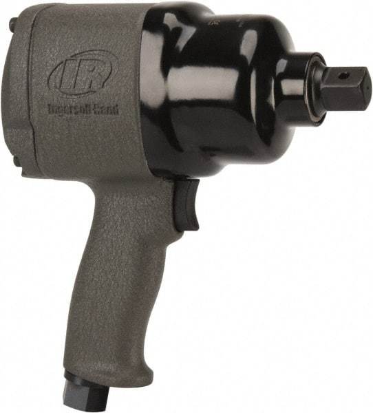 Ingersoll-Rand - 3/4" Drive, 6,000 RPM, 1,250 Ft/Lb Torque Impact Wrench - Pistol Grip Handle, 1,025 IPM, 46 CFM, 3/8" NPT Inlet - Apex Tool & Supply