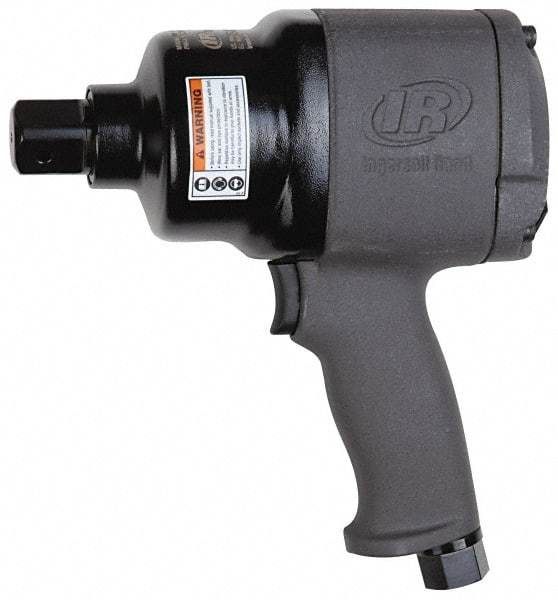 Ingersoll-Rand - 1" Drive, 6,000 RPM, 1,250 Ft/Lb Torque Impact Wrench - Pistol Grip Handle, 1,025 IPM, 46 CFM, 3/8" NPT Inlet - Apex Tool & Supply