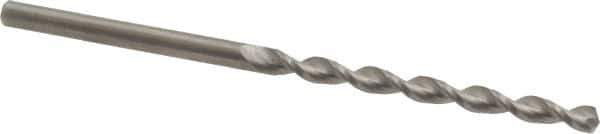 Guhring - 1/8" 130° Solid Carbide Jobber Drill - Bright Finish, Right Hand Cut, Parabolic Flute, Straight Shank, 69.85mm OAL, Standard Point - Apex Tool & Supply