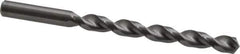 Guhring - 21/64" 130° Solid Carbide Jobber Drill - Bright Finish, Right Hand Cut, Parabolic Flute, Straight Shank, 4-5/8" OAL, Standard Point - Apex Tool & Supply