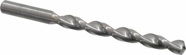 Guhring - 23/64" 130° Solid Carbide Jobber Drill - Bright Finish, Right Hand Cut, Parabolic Flute, Straight Shank, 4-7/8" OAL, Standard Point - Apex Tool & Supply