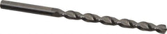 Guhring - #7 130° Solid Carbide Jobber Drill - Bright Finish, Right Hand Cut, Parabolic Flute, Straight Shank, 3-5/8" OAL, Standard Point - Apex Tool & Supply