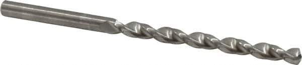 Guhring - #15 130° Solid Carbide Jobber Drill - Bright Finish, Right Hand Cut, Parabolic Flute, Straight Shank, 82.55mm OAL, Standard Point - Apex Tool & Supply