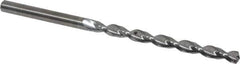 Guhring - #18 130° Solid Carbide Jobber Drill - Bright Finish, Right Hand Cut, Parabolic Flute, Straight Shank, 82.55mm OAL, Standard Point - Apex Tool & Supply
