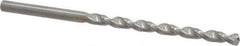 Guhring - #24 130° Solid Carbide Jobber Drill - Bright Finish, Right Hand Cut, Parabolic Flute, Straight Shank, 3-1/8" OAL, Standard Point - Apex Tool & Supply
