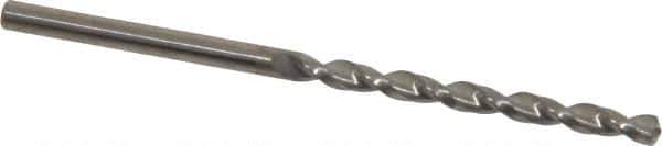 Guhring - #30 130° Solid Carbide Jobber Drill - Bright Finish, Right Hand Cut, Parabolic Flute, Straight Shank, 69.85mm OAL, Standard Point - Apex Tool & Supply