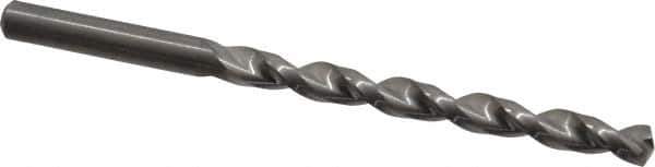 Guhring - Letter D 130° Solid Carbide Jobber Drill - Bright Finish, Right Hand Cut, Parabolic Flute, Straight Shank, 101.6mm OAL, Standard Point - Apex Tool & Supply