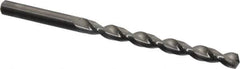 Guhring - Letter F 130° Solid Carbide Jobber Drill - Bright Finish, Right Hand Cut, Parabolic Flute, Straight Shank, 4-1/8" OAL, Standard Point - Apex Tool & Supply