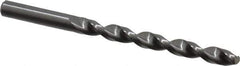 Guhring - Letter N 130° Solid Carbide Jobber Drill - Bright Finish, Right Hand Cut, Parabolic Flute, Straight Shank, 4-3/8" OAL, Standard Point - Apex Tool & Supply
