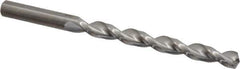 Guhring - Letter Q 130° Solid Carbide Jobber Drill - Bright Finish, Right Hand Cut, Parabolic Flute, Straight Shank, 120.65mm OAL, Standard Point - Apex Tool & Supply