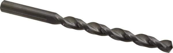 Guhring - Letter R 130° Solid Carbide Jobber Drill - Bright Finish, Right Hand Cut, Parabolic Flute, Straight Shank, 120.65mm OAL, Standard Point - Apex Tool & Supply