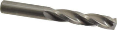 Guhring - 7/16" 150° Solid Carbide Jobber Drill - Bright Finish, Right Hand Cut, Spiral Flute, Straight Shank, 3-3/4" OAL, Standard Point - Apex Tool & Supply