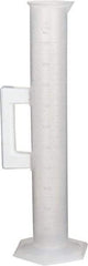 Bel-Art - 1,000 ml Polypropylene Graduated Cylinder - 10 ml Graduation, 2-17/32" Diam x 17-19/64" High - Apex Tool & Supply