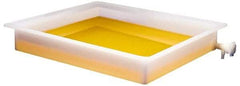 Bel-Art - 16" Long x 12" Wide x 3" Deep Tray with Faucet Tray - Polyethylene - Apex Tool & Supply
