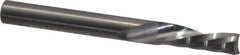 Onsrud - 1/4" Cutting Diam x 3/4" Length of Cut, 1 Flute, Downcut Spiral Router Bit - Uncoated, Right Hand Cut, Solid Carbide, 2-1/2" OAL x 1/4" Shank Diam, Single Edge, 21° Helix Angle - Apex Tool & Supply