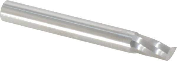 Onsrud - 1/4" Cutting Diam x 3/8" Length of Cut, 1 Flute, Upcut Spiral Router Bit - Uncoated, Right Hand Cut, Solid Carbide, 2" OAL x 1/4" Shank Diam, Single Edge, 21° Helix Angle - Apex Tool & Supply