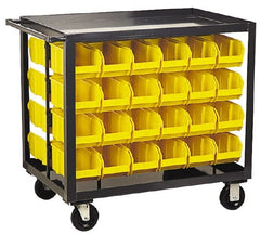 Quantum Storage - 800 Lb Capacity, 36" Deep x 24" Wide x 35-1/2" High, Steel Mobile Rack - Apex Tool & Supply